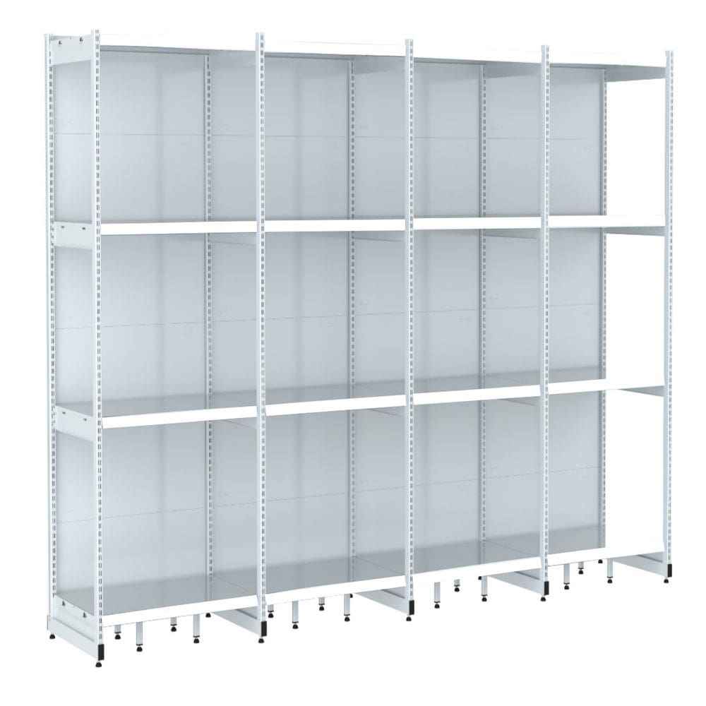 Rack Parede 202 Fit 60 Ate 4 Metros Branco 16 Bandeja Pe Bra