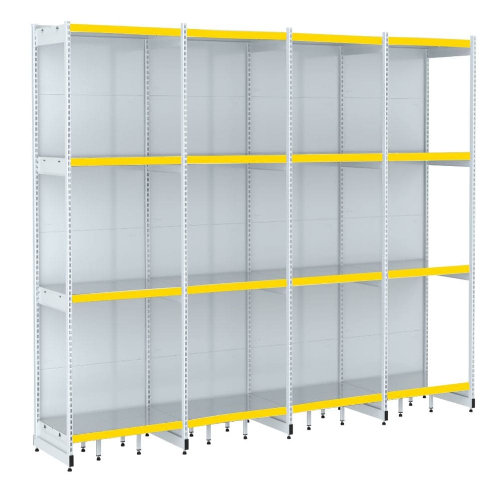 Rack Parede 202 Fit 60 Ate 4 Metros Branco 16 Bandeja Pe Ama