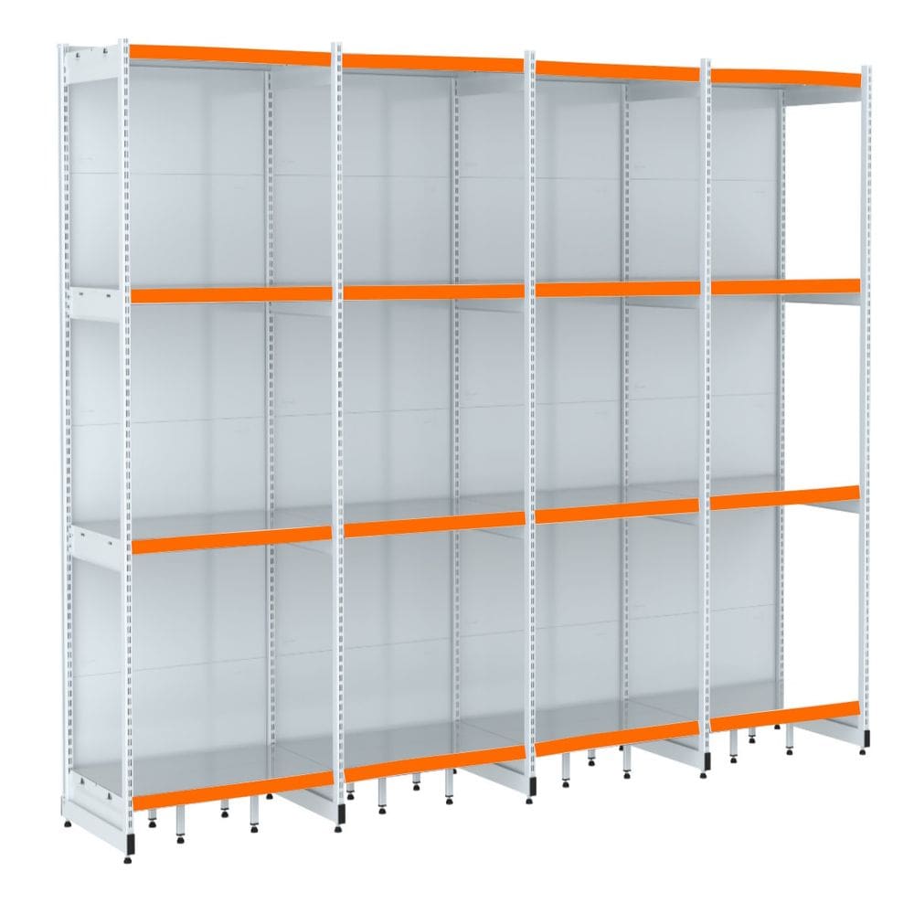 Rack Parede 202 Fit 60 Ate 4 Metros Branco 16 Bandeja Pe Lar