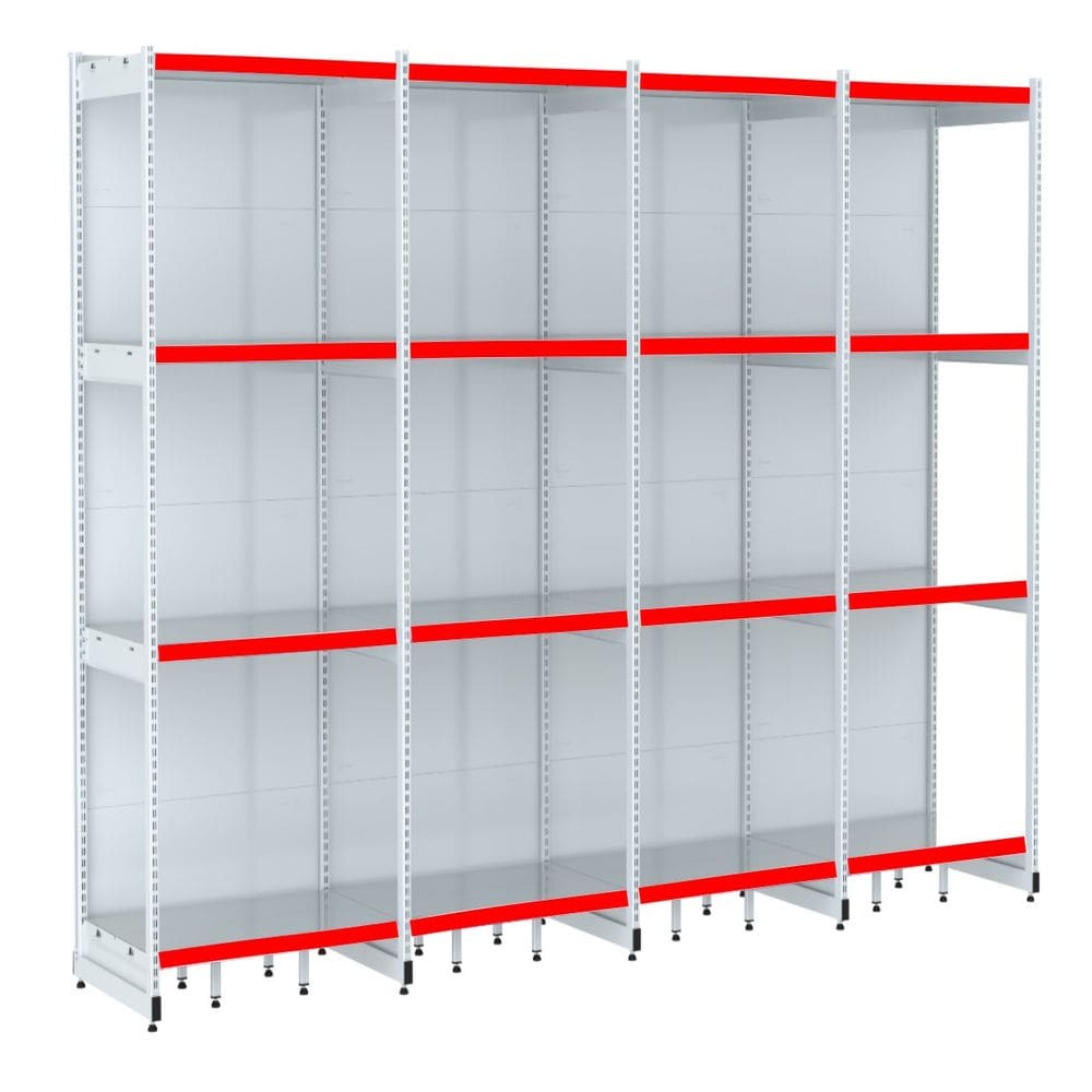 Rack Parede 202 Fit 60 Ate 4 Metros Branco 16 Bandeja Pe Ver