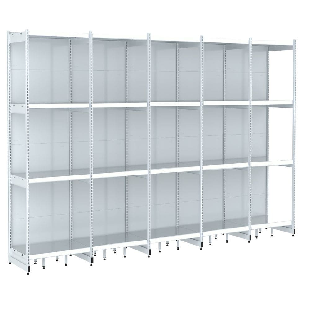 Rack Parede 202 Fit 60 Ate 5 Metros Branco 20 Bandeja Branco