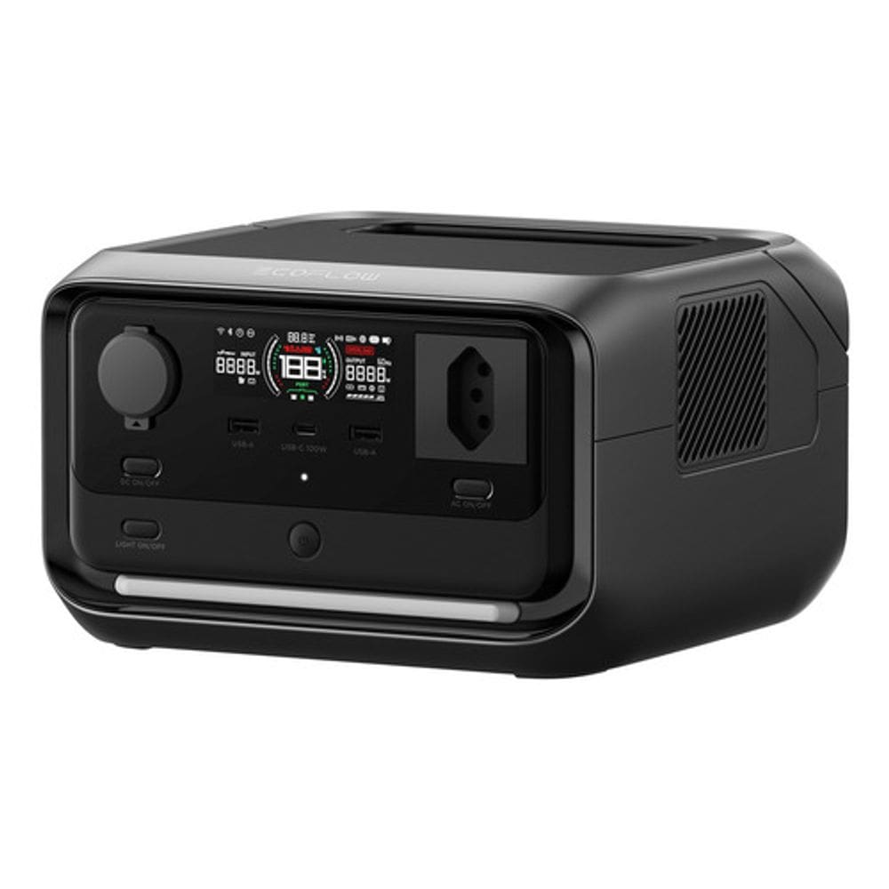 Estação Energia Portáti Ecoflow River3 Plus 286wh 600w 110v