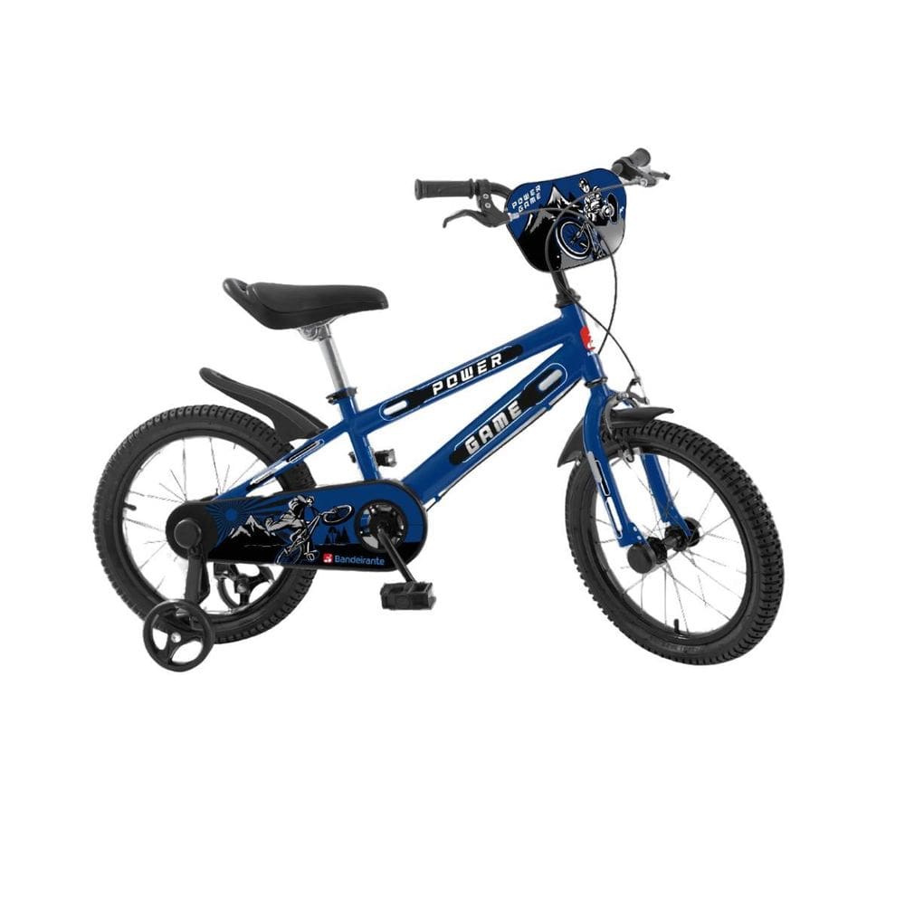 Bicicleta Infantil 16 Power Game Azul Bandeirante