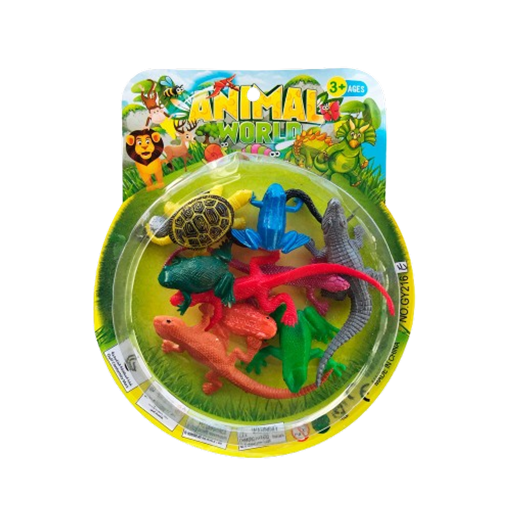 Animal Réptil Criaturas Fascinantes do Reino Selvagem 24 un