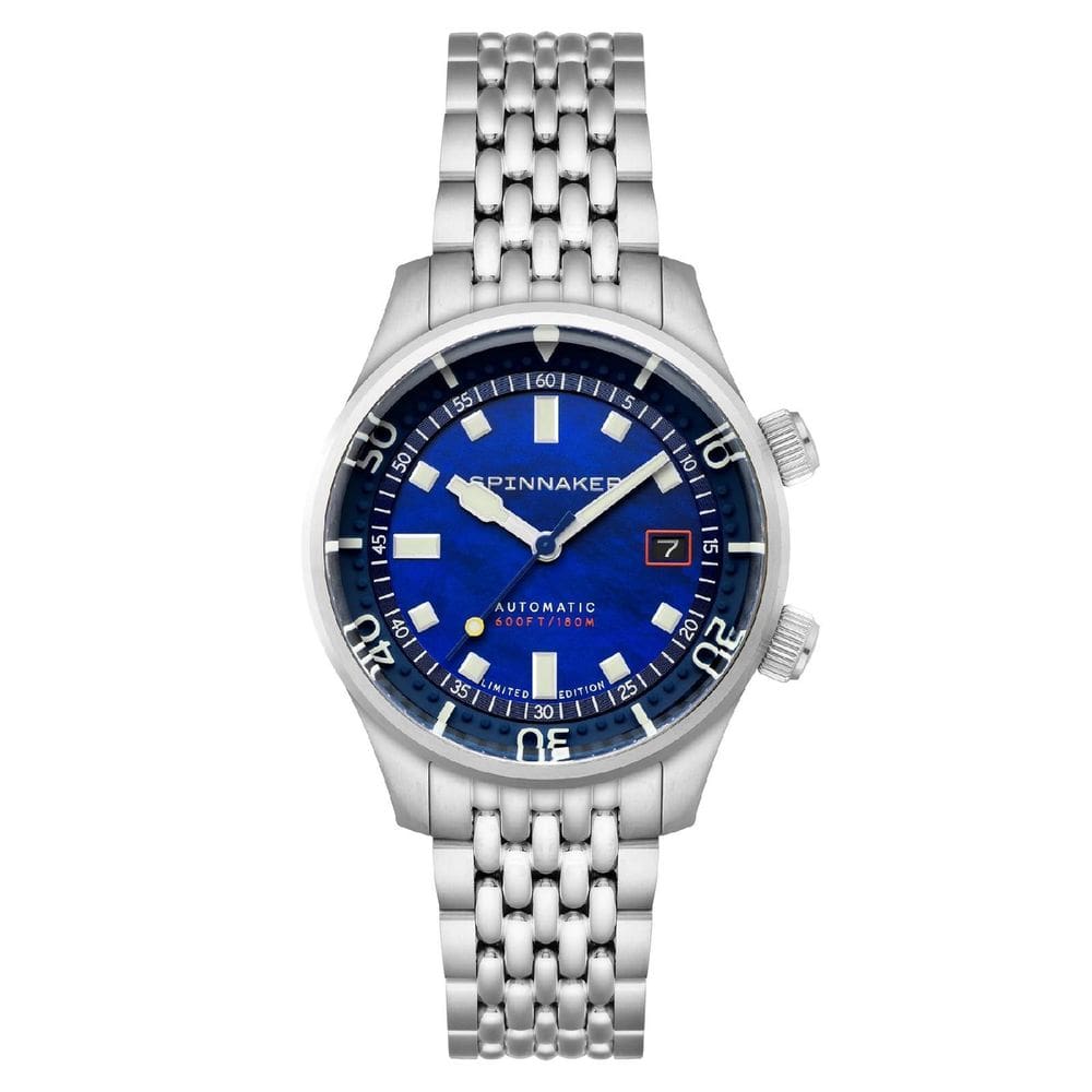 Relógio Spinnaker Bradner Pearl Diver Automático Indigo