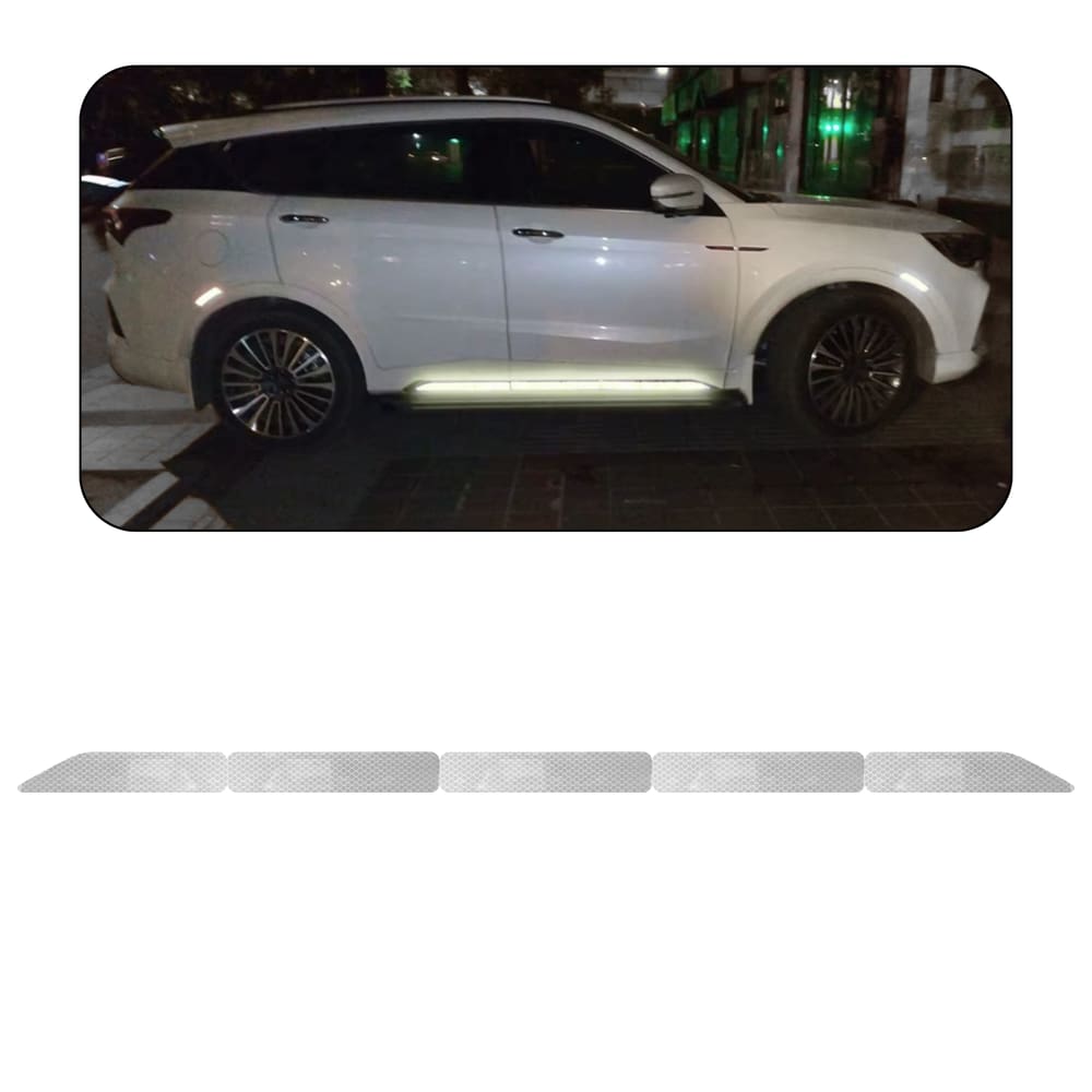 Fita Refletiva Branco Universal Carro tuning Autimotiva Van