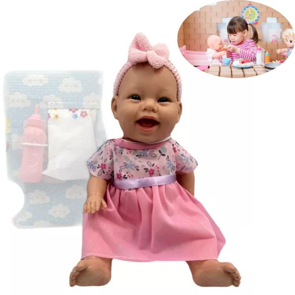 Linda Brinquedo Boneca Titi Papinha Criança Ideal Presente