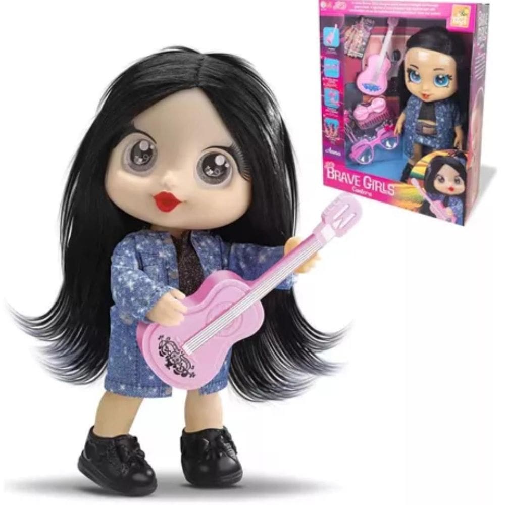 Boneca Cantora Rockeira Ideal Para Presente