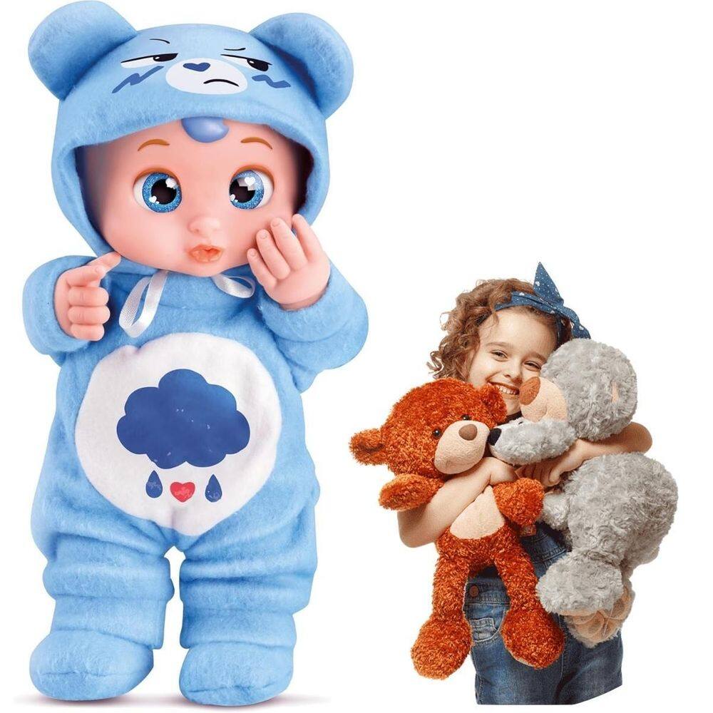 Brinquedo Ursinho Carinhoso Azul Criança Presente