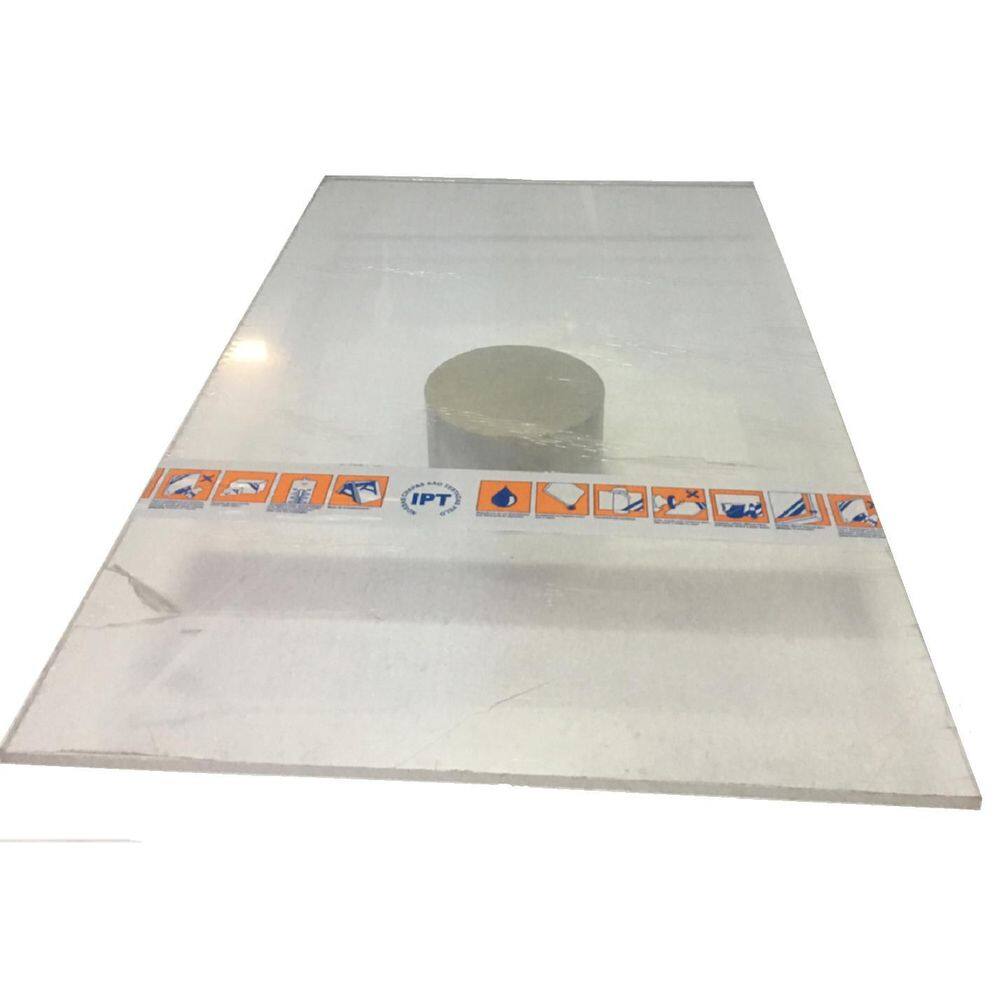 Chapa Acrilica Transparente 500X500Mm Esp.De 3,0Mm