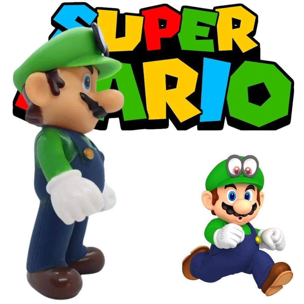 Boneco Luigi Super Mario  Para Colecionador
