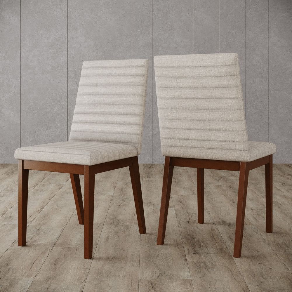 Conjunto 2 Cadeiras Elena para Mesa de Jantar Detalhes no Estofado