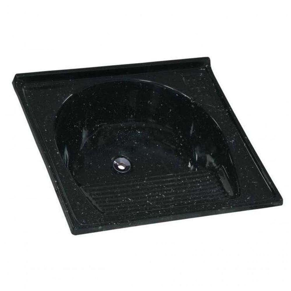 Tanque Lavar Roupa Sintético - 67 X 62cm - Preto - Rorato