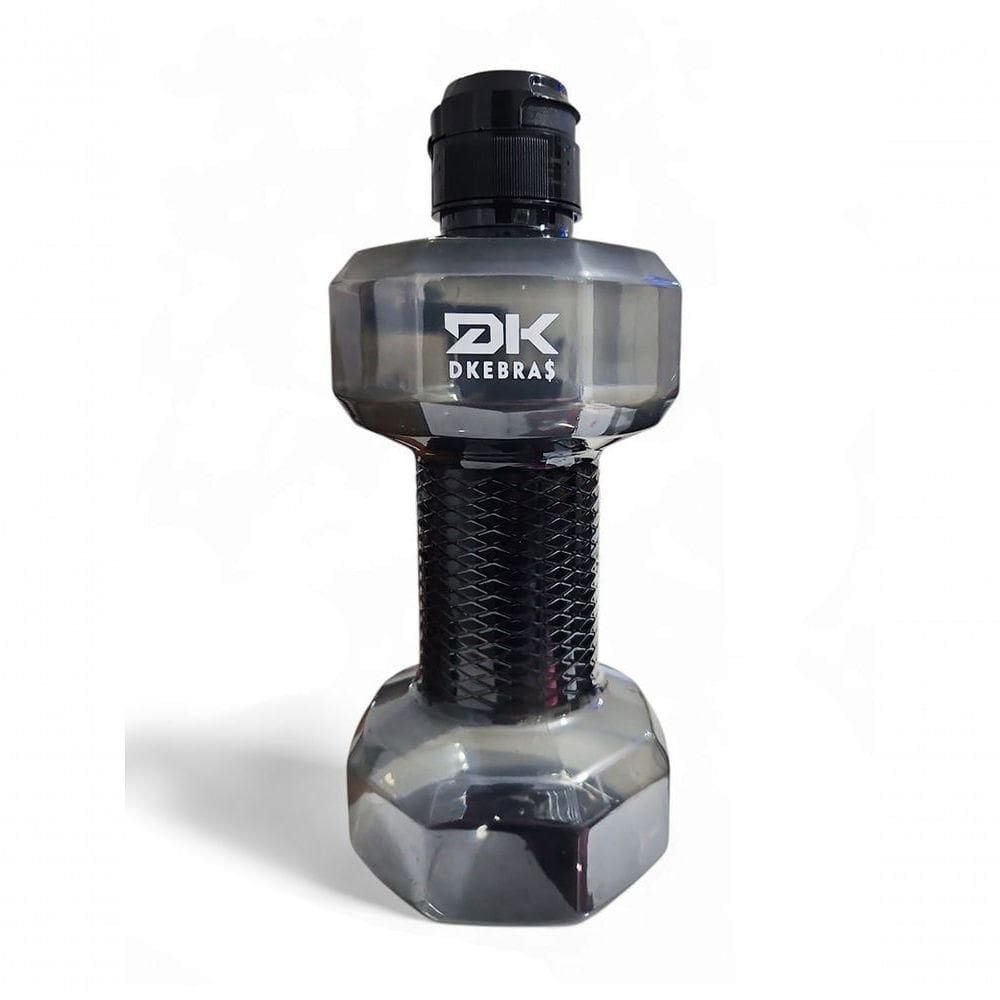 Garrafa De água Academia Halter Dk Dkebras Fitness 1,5l Preto