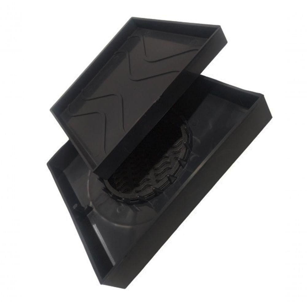 Ralo Oculto 15x15 Invisivel Para Piso Porcelanato Preto