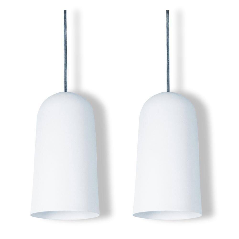 Pendente Copo Max Branco Kit Com 2
