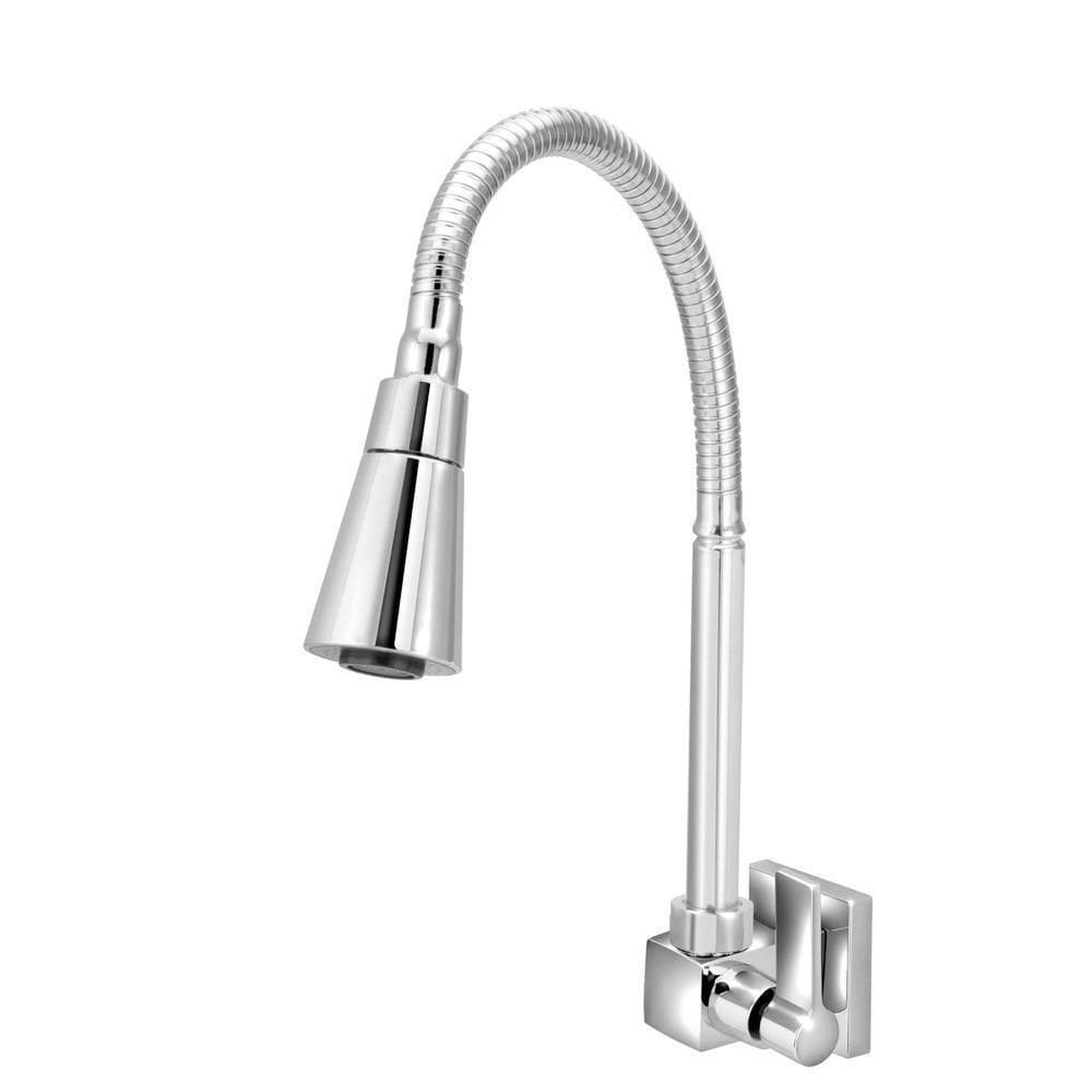 Torneira Cozinha De Parede Quadrada Tubo Cone Flexivel 1/4V