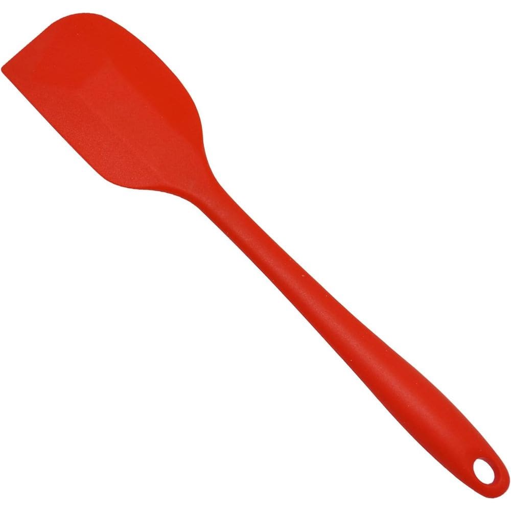 Espátula Raspadora Pão Duro de Silicone Vermelha 27cm