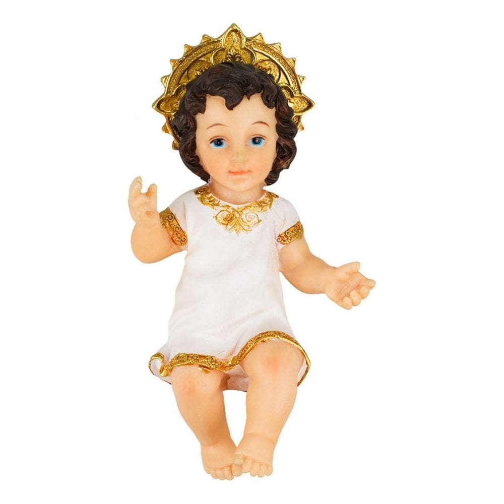 Imagem Enfeite Resina Menino Jesus Solto Natal Presépio - 15