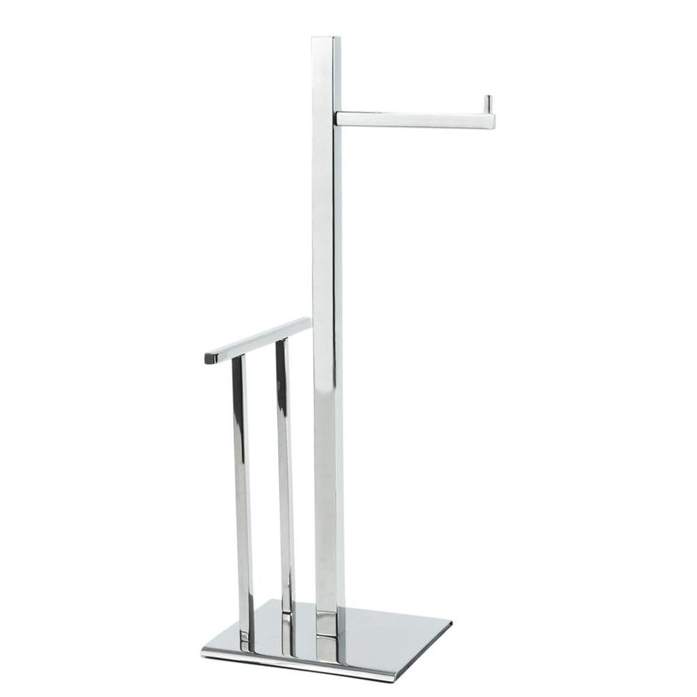 Papeleira De Chao Quadrada Para Revista Inox - 4028