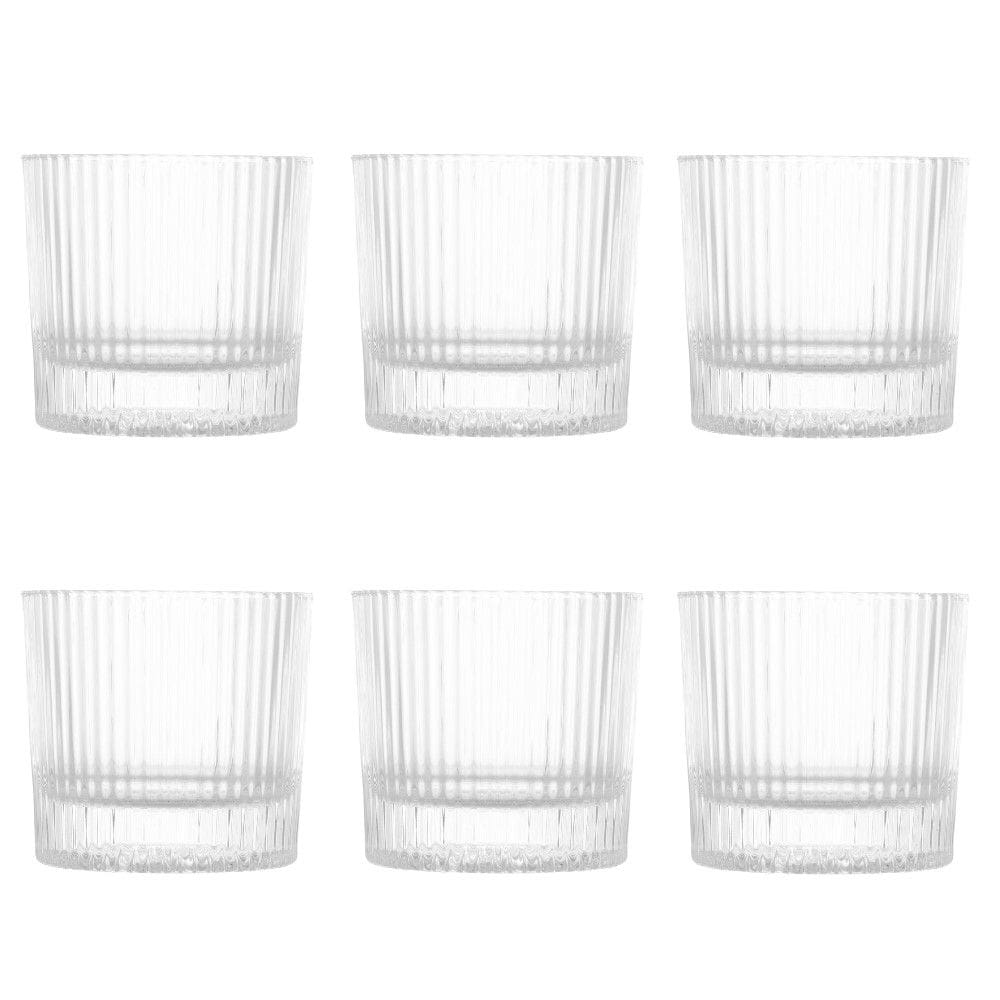 Conjunto de Copos de Cristal para Água/Whisky 6 Peças 300 ml Lines Wolff