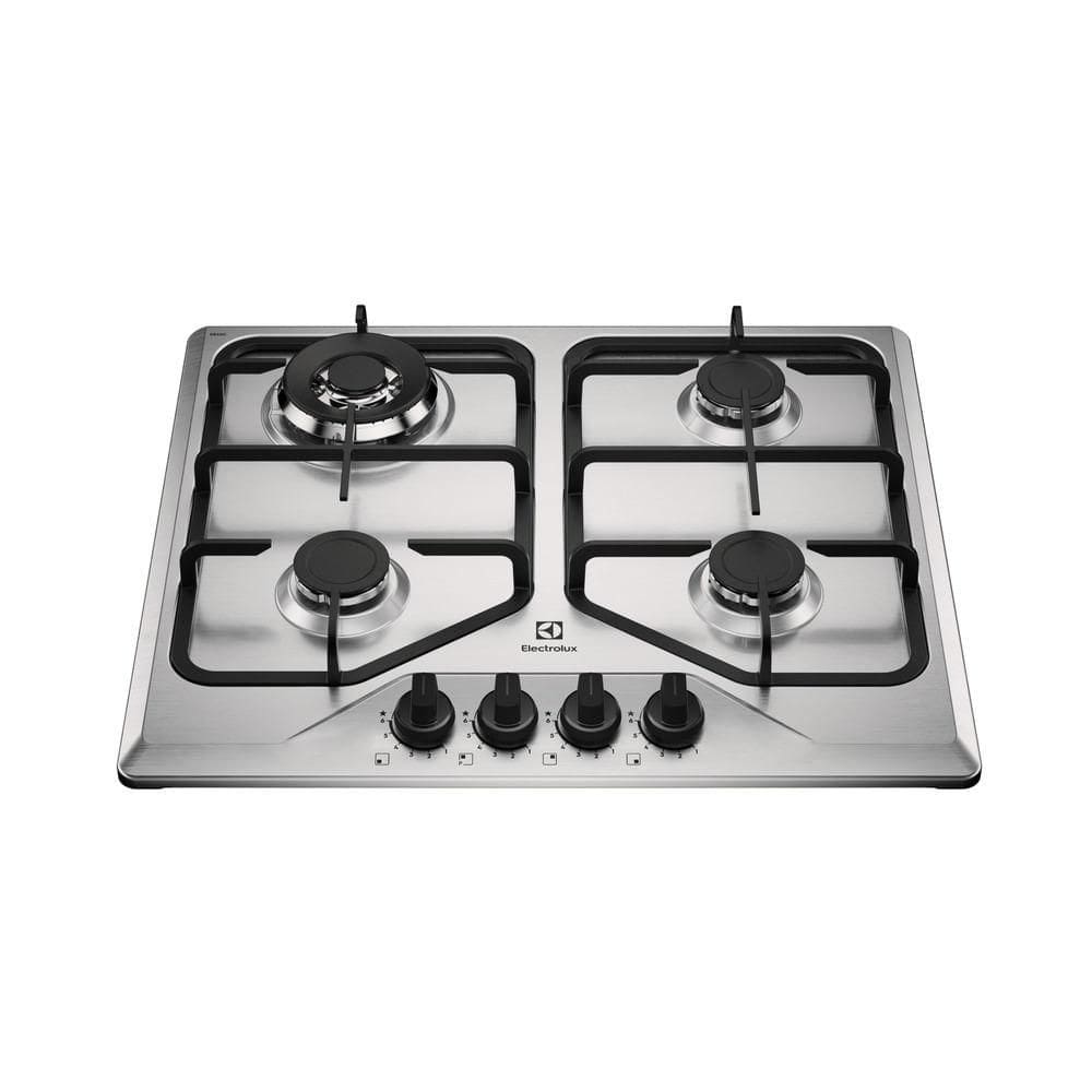 Cooktop Electrolux 4 Bocas Experience Inox com Grades Duplas Ferro Fundido (KE4XC)