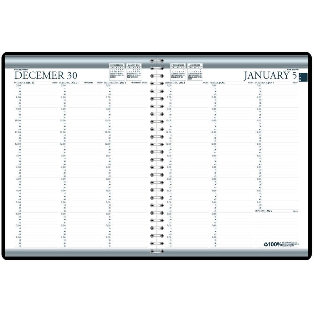 Agenda de consultas House of Doolittle 2025 Weekly 21x28cm