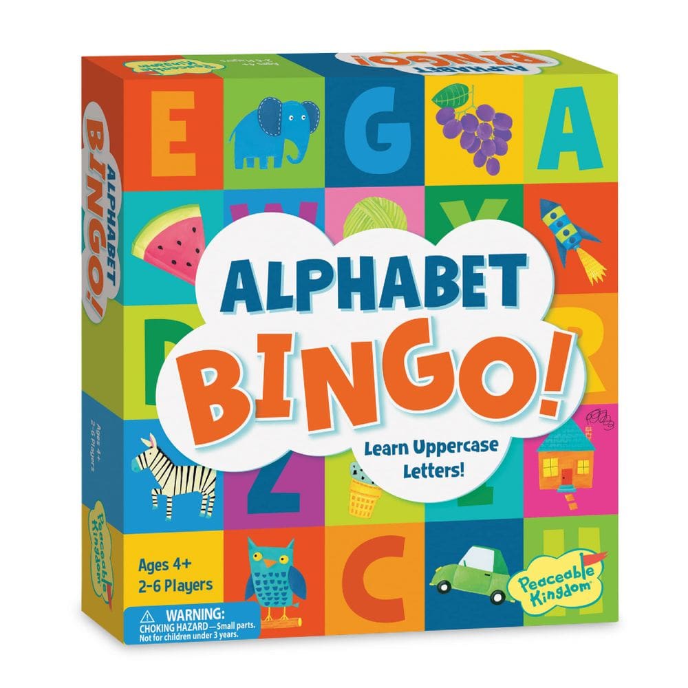 Jogo de tabuleiro Peaceable Kingdom Alphabet Bingo Kids 4+ Years