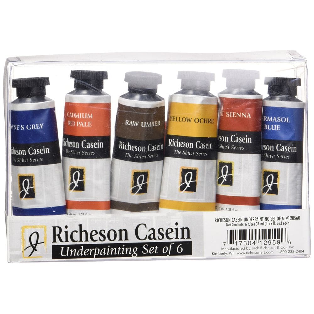 Conjunto de pintura Jack Richeson Casein The Shiva Series 37 mL (6 unidades)