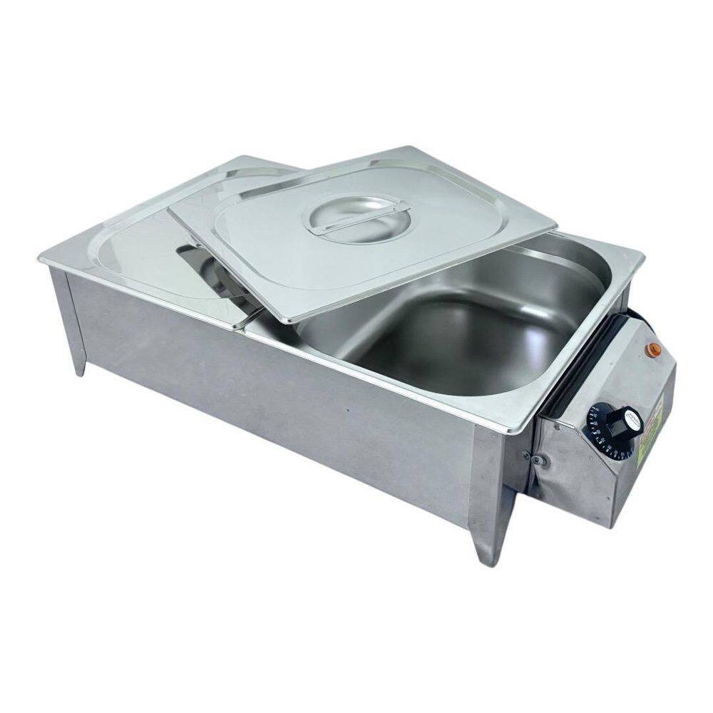 Buffet Rechaud Elétrico 2 Cubas Inox 220V Profissional