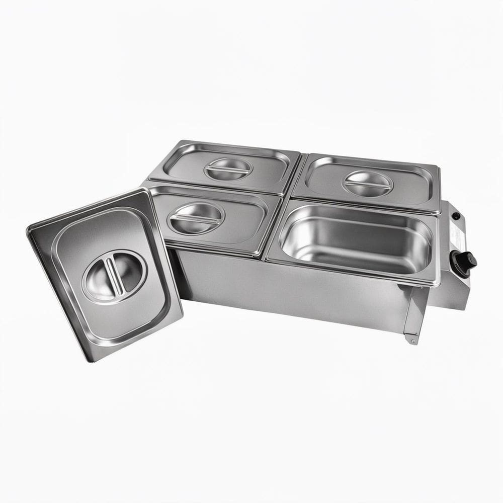 Buffet Rechaud 4 Cubas Elétrico Inox 127V Profissional