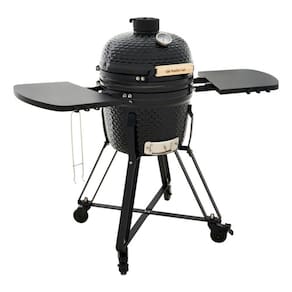 Churrasqueira A Bafo Carvao Movel Ceramica 110x52x34cm Preto