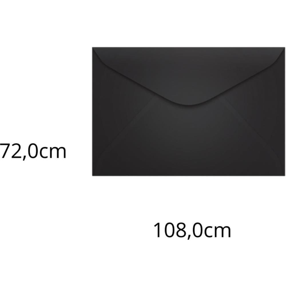 Envelope Visita Colorido 72x108mm Preto 100un 80g - Scrity