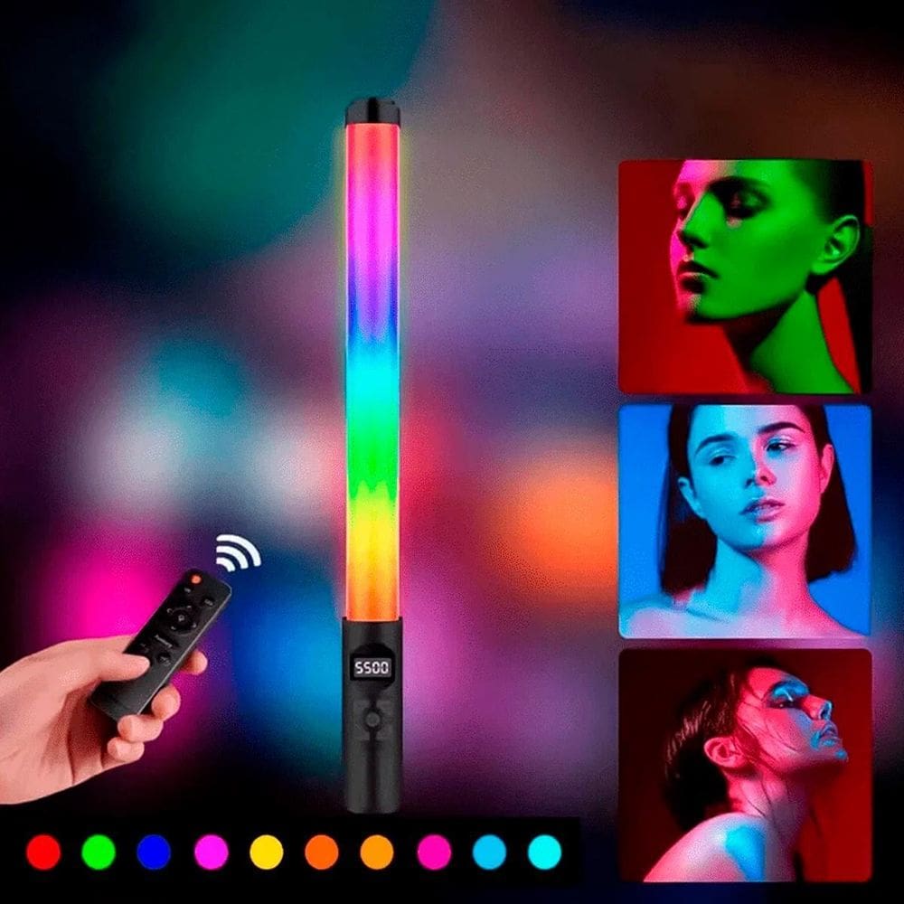 Bastão Led Para Selfie Com Luz Colorida E Intensa