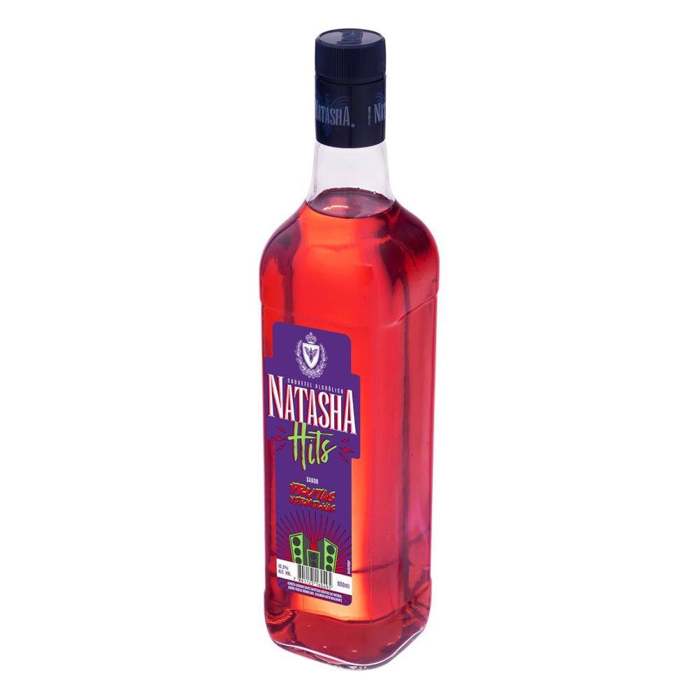 Coquetel Natasha Hits Frutas Vermelhas 900ml