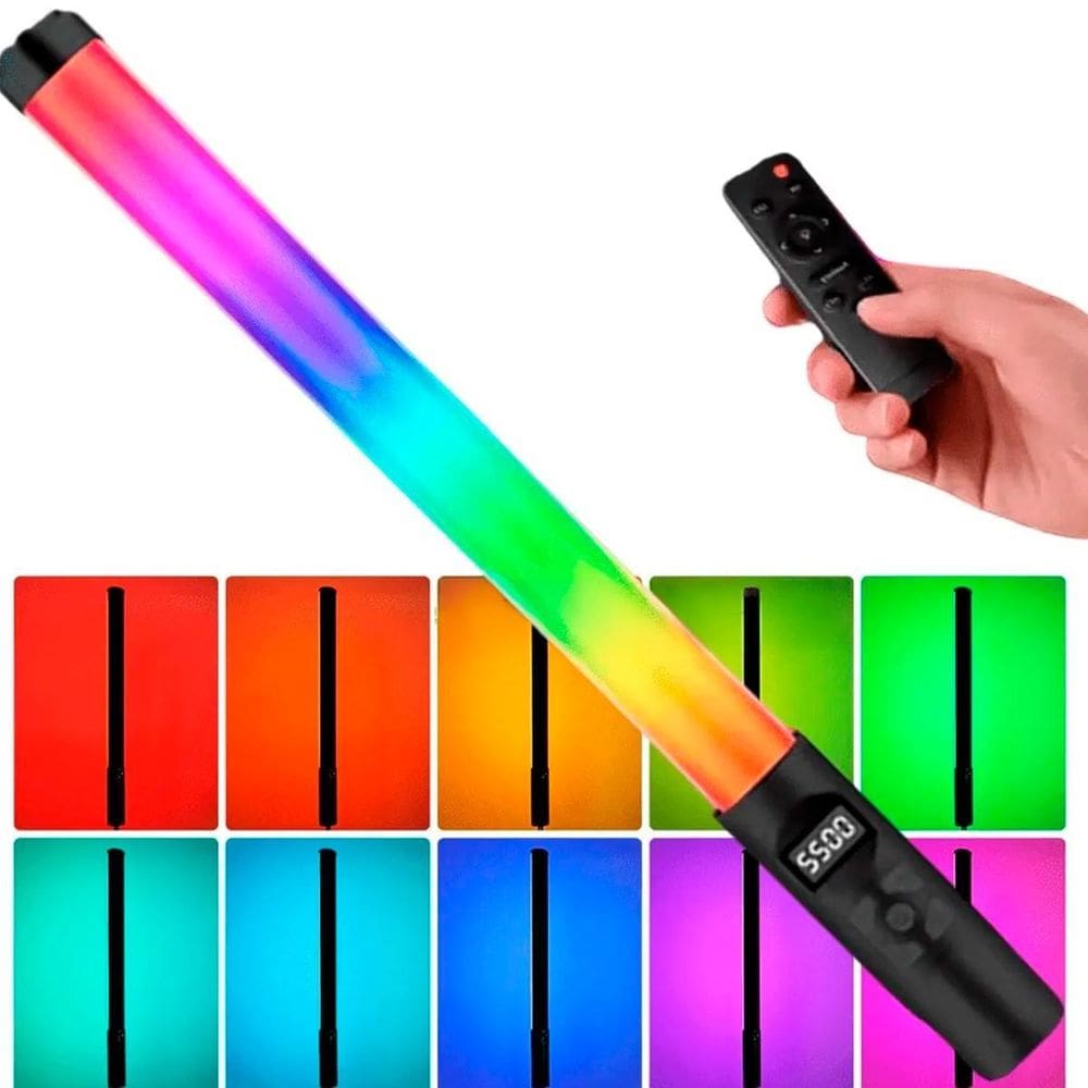 Bastão Led Rgb Com Efeitos Para Criações Artísticas