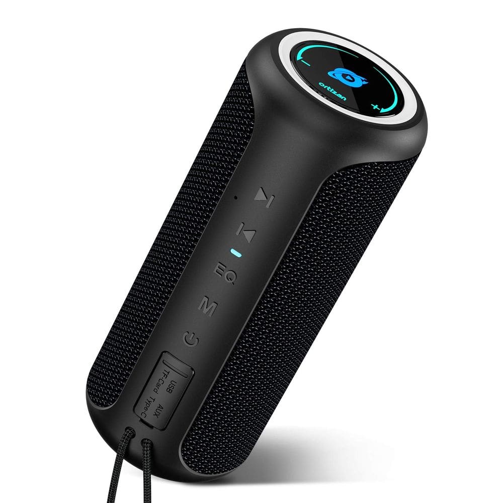 Alto-falante Bluetooth Ortizan 40W com som estéreo alto IPX7 preto