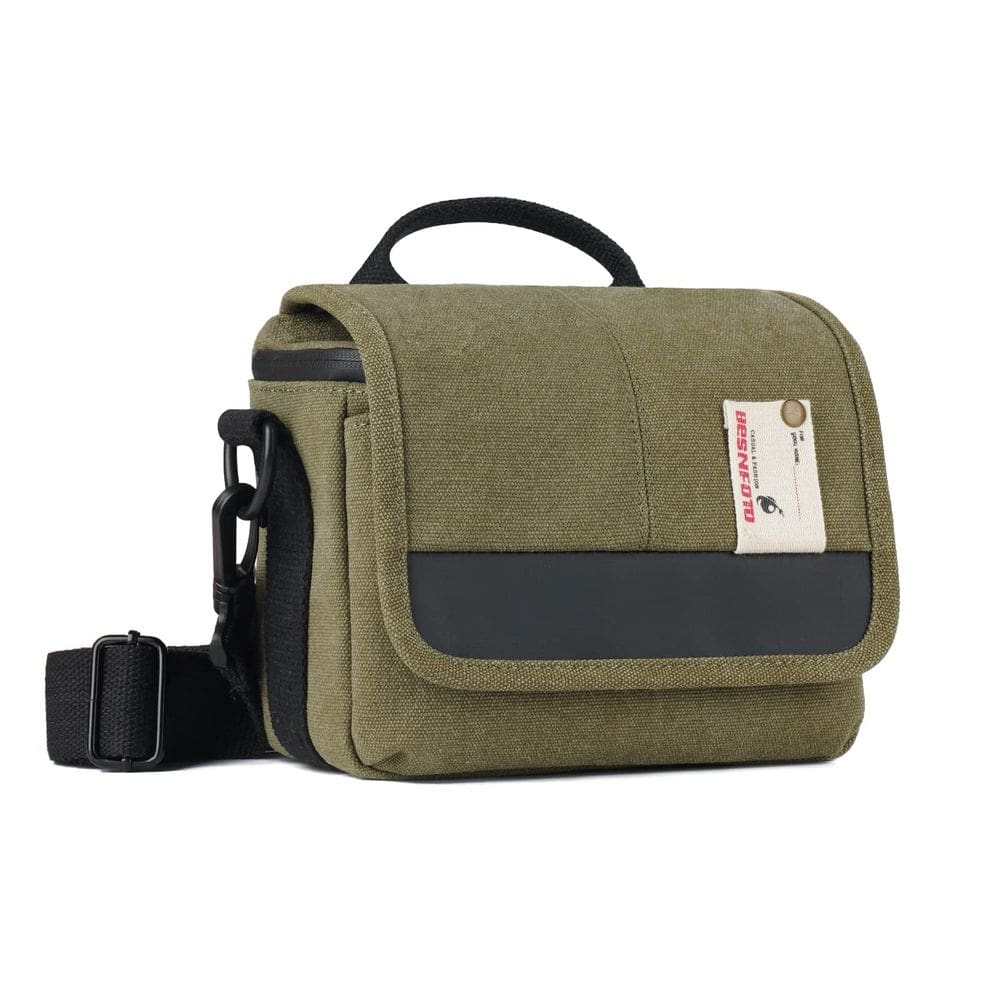 Bolsa para câmera Besnfoto, pequena lona impermeável sem espelho