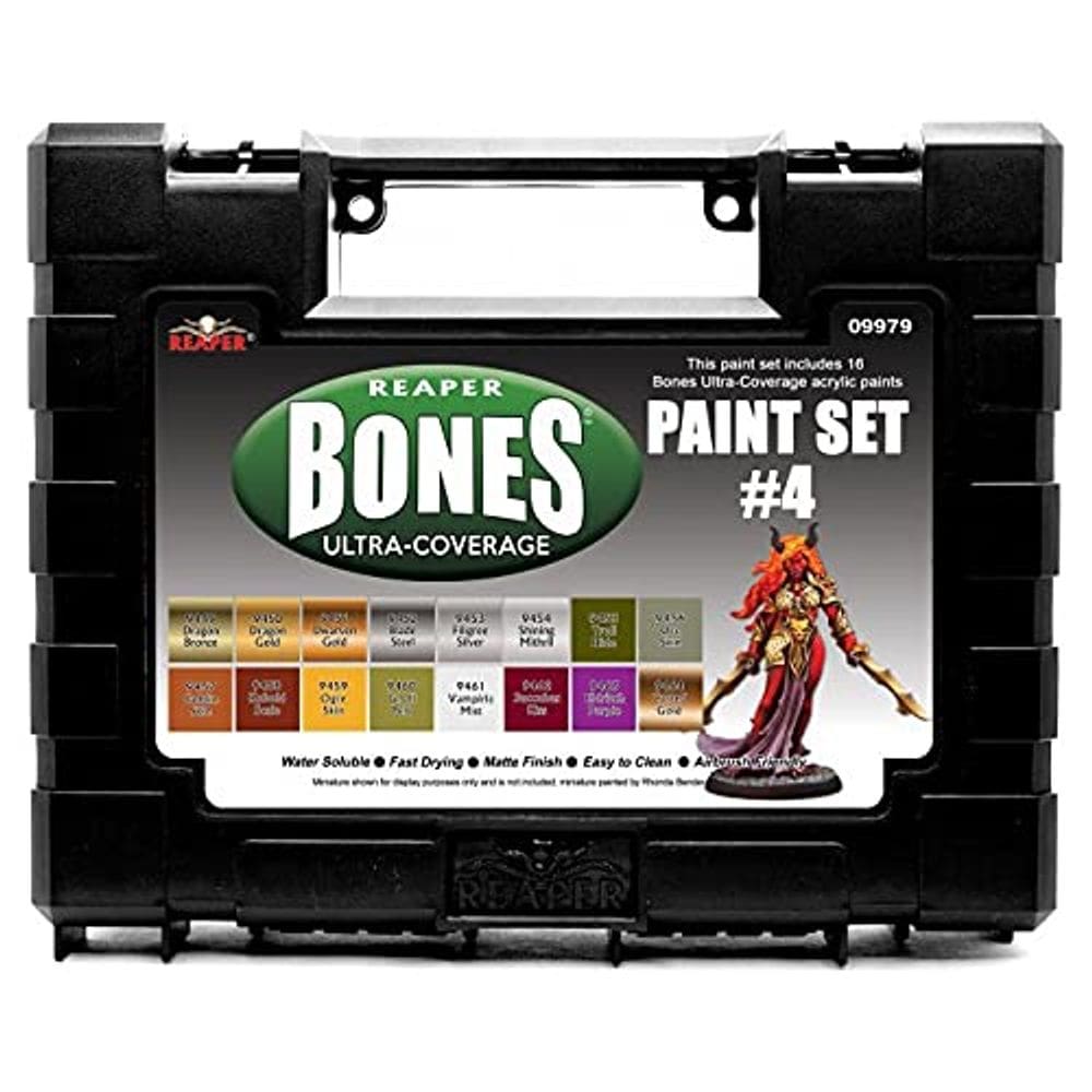 Conjunto de pintura REAPER Master Series Bones Ultra Coverage x4