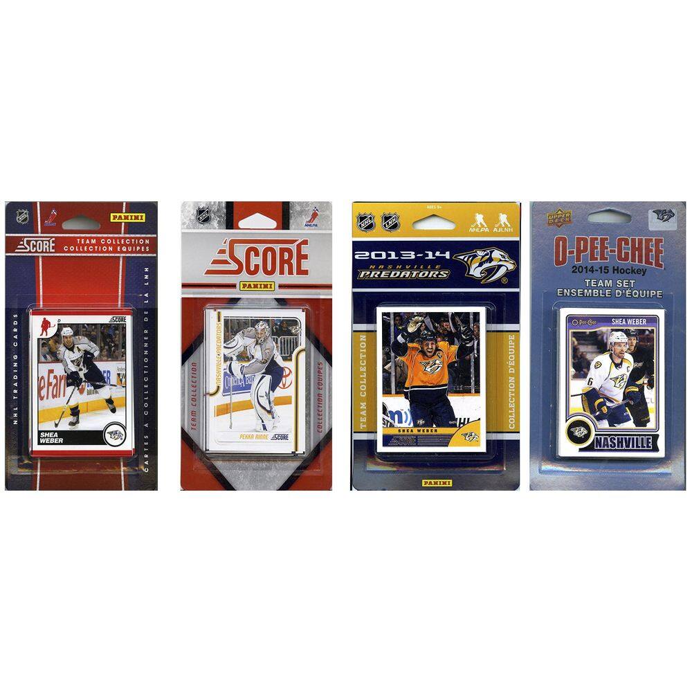 Equipe de cartas colecionáveis Sets C&I Collectables NHL Nashville Predators