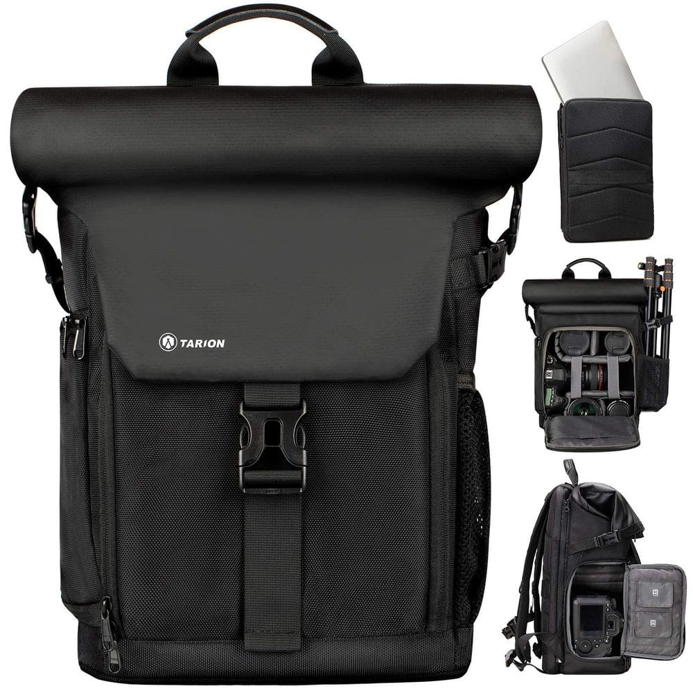 Mochila para câmera TARION com 16 capas para laptop à prova d`água
