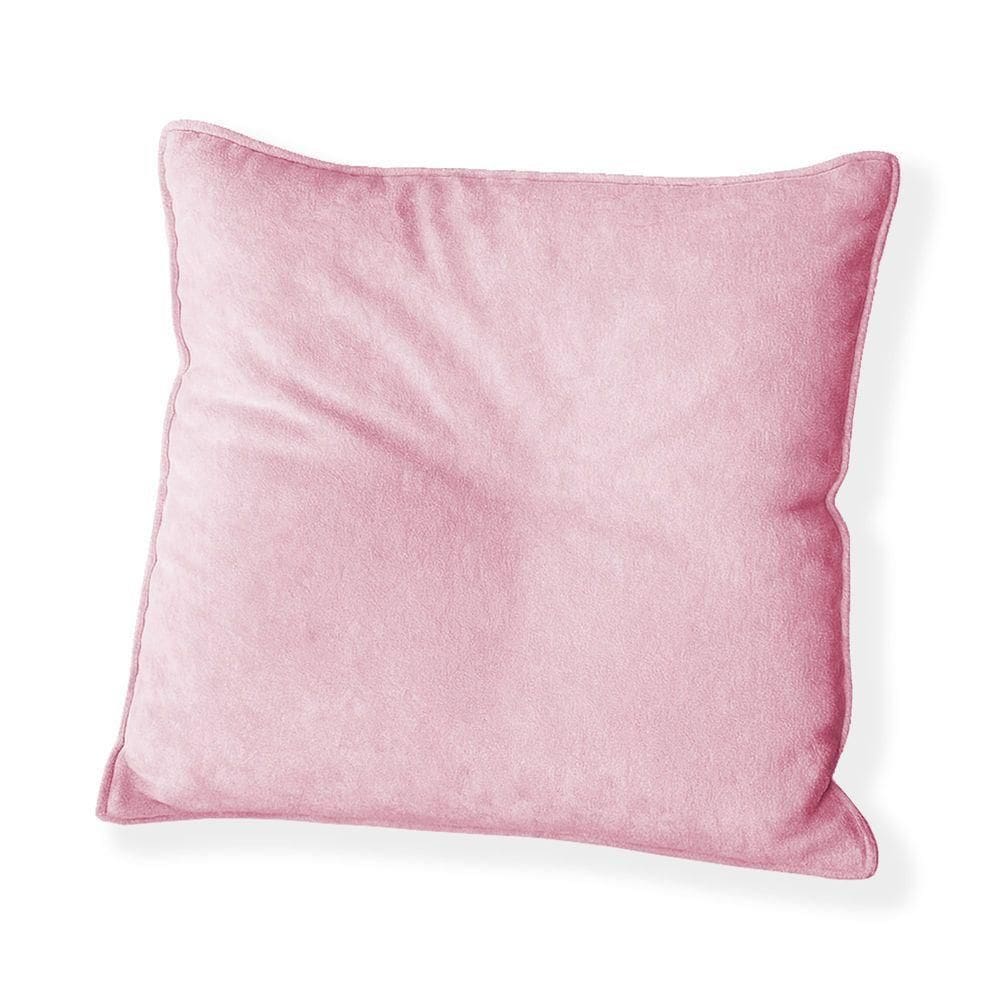 Capa Para Almofada Quadrada Veludo 40x40cm - 7 Decor Rosa