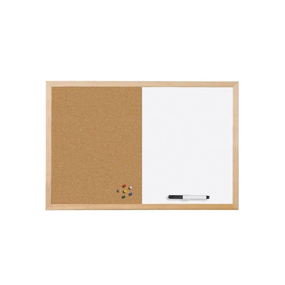 Placa combinada de cortiça e apagável a seco Mastervision 18x24cm