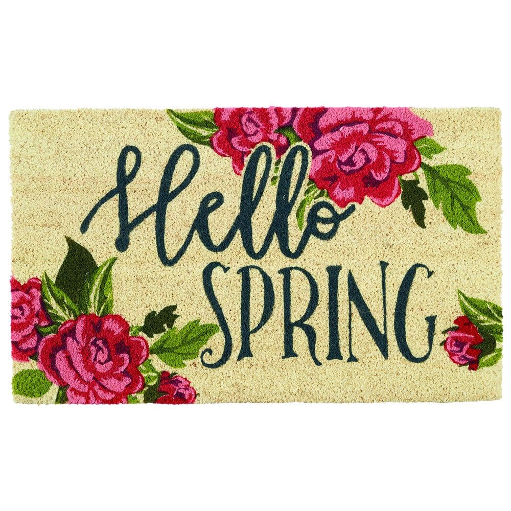 Capacho DII Natural Coir Hello Spring 45x75cm