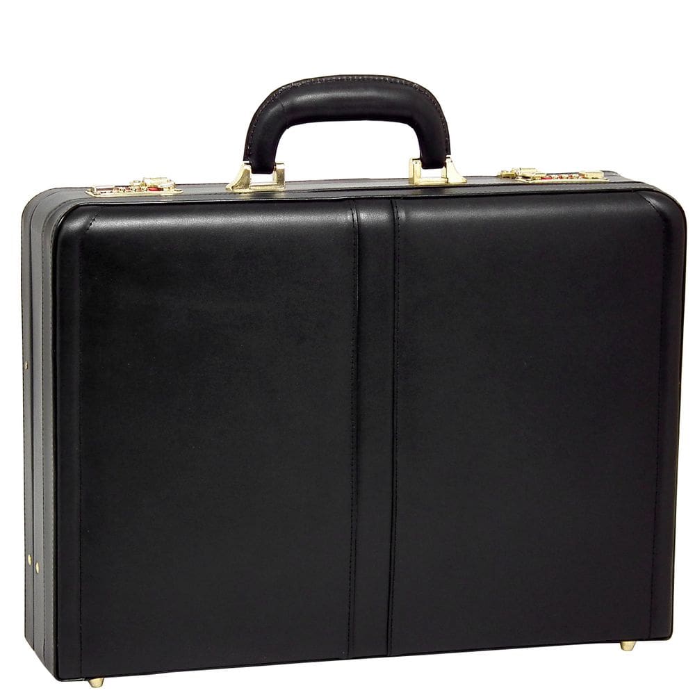 Maleta McKlein Harper Leather expansível para laptop/aba de 4,5 L