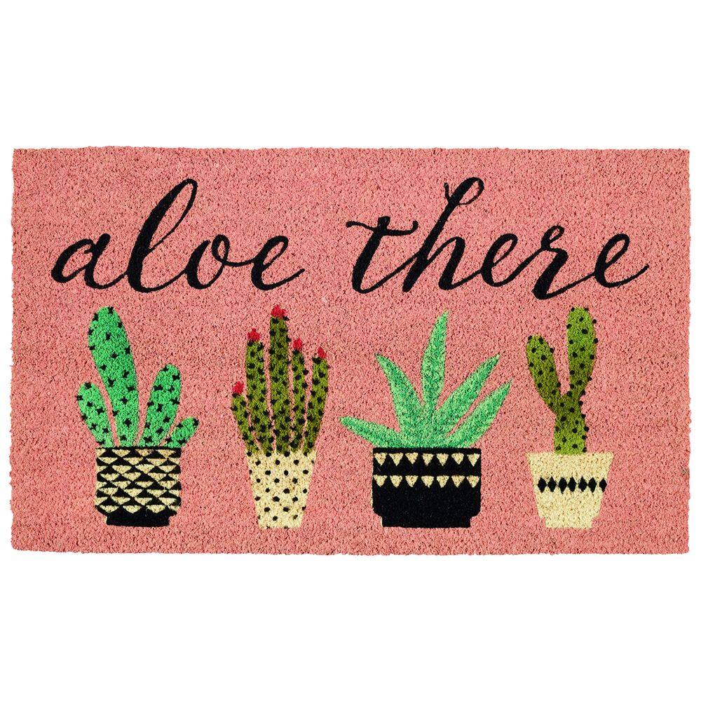 Capacho DII Natural Coir Decorative Hello Mat 45x75cm