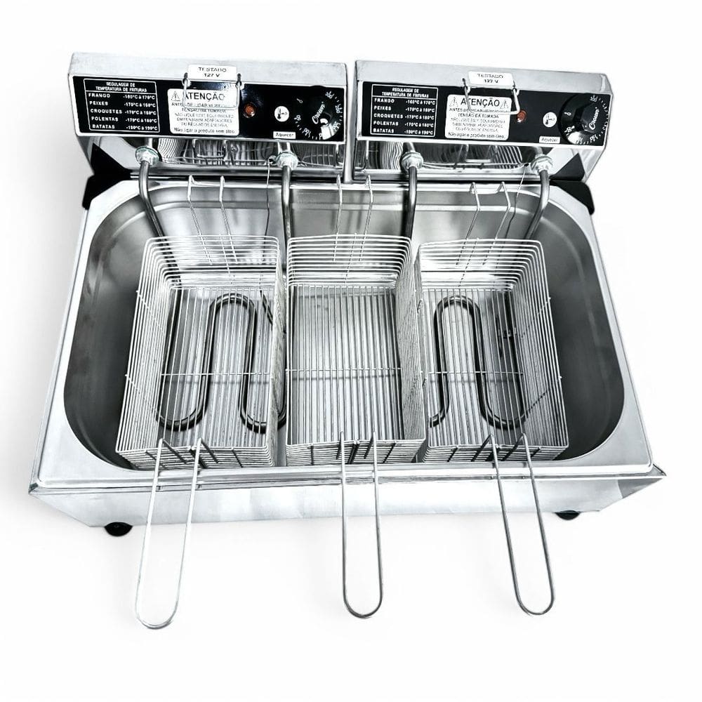Fritadeira Industrial 16L 1 Cuba 220V Ipe Cozinhas 3 Cestos
