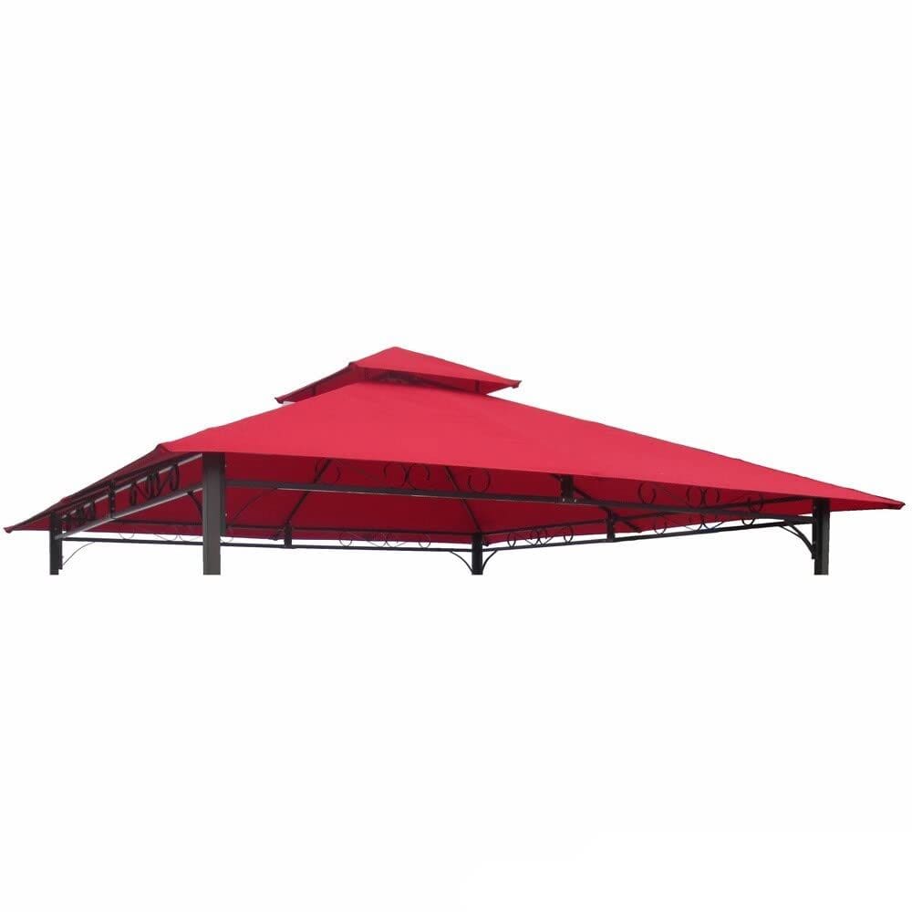 Capota de reposição para gazebo ventilado de 10 pés International Caravan St. Kitts - vermelho rubi