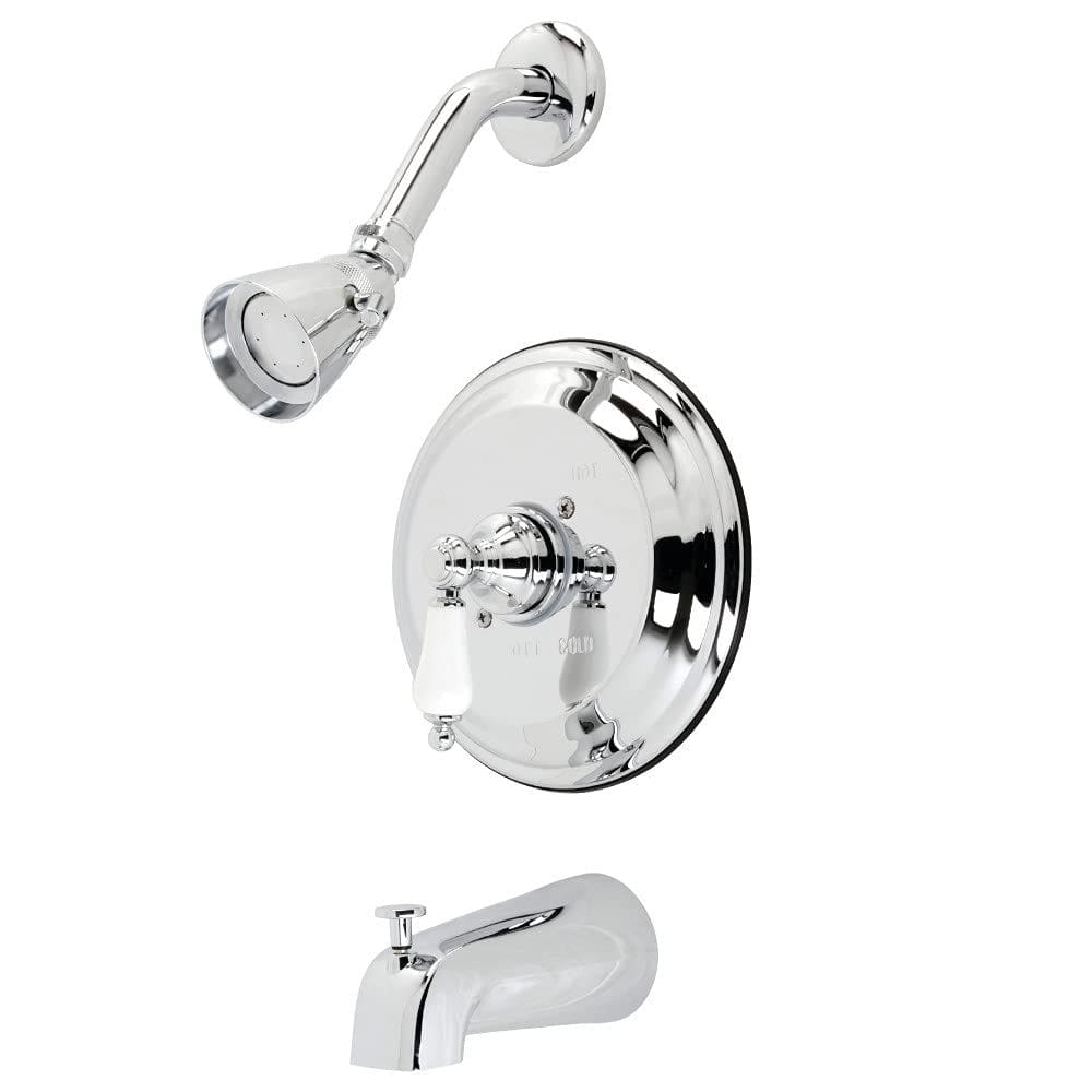 Guarnição de torneira de banheira e chuveiro Kingston Brass KB3631PLT Chrome