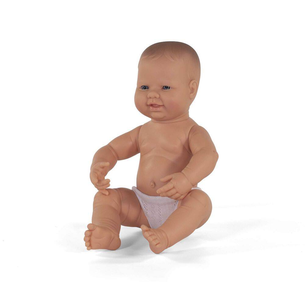 Boneca Miniland, menina caucasiana recém-nascida de 40 cm, anatomicamente correta